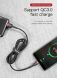 Кабель Baseus Cafule USB to Type-C (3A, 2m) CATKLF-CG1 - Black / Grey. Фото 9 из 18