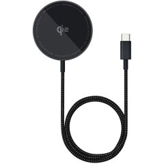 Беспроводное зарядное устройство Baseus Simple Mini 4 Air (15W) P10278200111-00 - Black