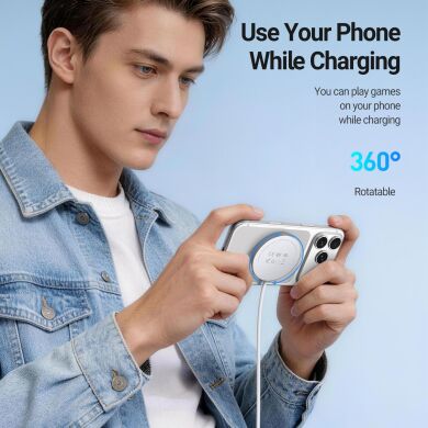 Беспроводное зарядное устройство DUX DUCIS H1 Magnetic Wireless Charger Qi2.2 (25W) - White