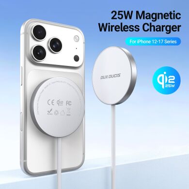 Беспроводное зарядное устройство DUX DUCIS H1 Magnetic Wireless Charger Qi2.2 (25W) - White