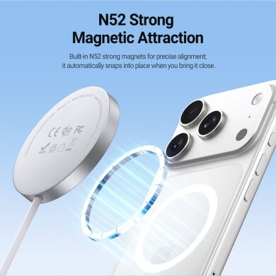 Беспроводное зарядное устройство DUX DUCIS H1 Magnetic Wireless Charger Qi2.2 (25W) - White