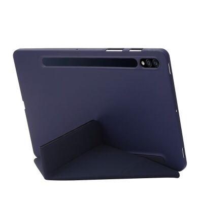 Чехол Deexe Origami Series для Samsung Galaxy Tab S9 Plus (X810/816) - Dark Blue