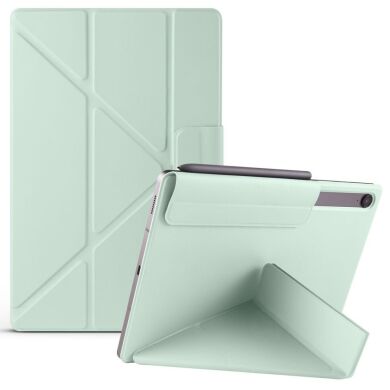 Чeхол Deexe Origami Series для Samsung Galaxy Tab S9 / S9 FE / S10 FE (X710/716/510/516/520/526) - Light Green