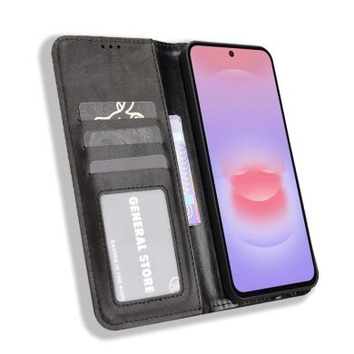 Чехол Deexe Retro Style для Samsung Galaxy A27 (A276) - Black