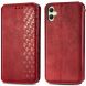 Чехол Deexe Rhombus Wallet для Samsung Galaxy A05 (A055) - Red. Фото 1 из 6