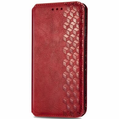 Чехол Deexe Rhombus Wallet для Samsung Galaxy A05 (A055) - Red