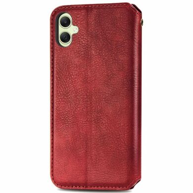 Чехол Deexe Rhombus Wallet для Samsung Galaxy A05 (A055) - Red