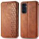 Чохол Deexe Rhombus Wallet для Samsung Galaxy A16 (A165) - Brown