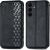 Чохол Deexe Rhombus Wallet для Samsung Galaxy S26 FE - Black