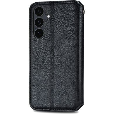 Чохол Deexe Rhombus Wallet для Samsung Galaxy S26 FE - Black