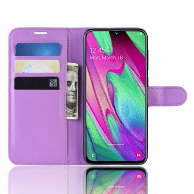 Чохол-книжка Deexe Book Type для Samsung Galaxy A40 (А405) - Purple