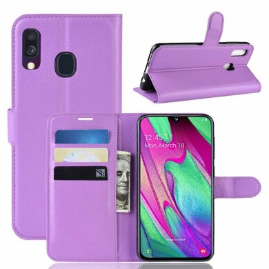 Чохол-книжка Deexe Book Type для Samsung Galaxy A40 (А405) - Purple