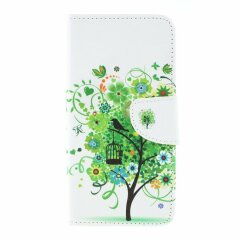 Чохол-книжка Deexe Color Wallet для Samsung Galaxy A10 (A105) - Green Flower Tree