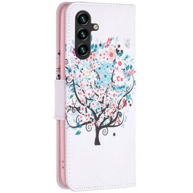 Чехол-книжка Deexe Color Wallet для Samsung Galaxy A16 (A165) - Flower Tree