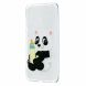 Силіконовий (TPU) чохол Deexe Pretty Glossy для Samsung Galaxy A30 (A305) / A20 (A205), Panda Holding a Bottle