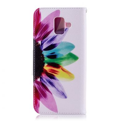 Чехол-книжка Deexe Color Wallet для Samsung Galaxy A6 2018 (A600) - Pastel Flower