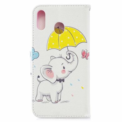 Чехол-книжка Deexe Color Wallet для Samsung Galaxy M20 (M205) - Elephant Holding an Umbrella
