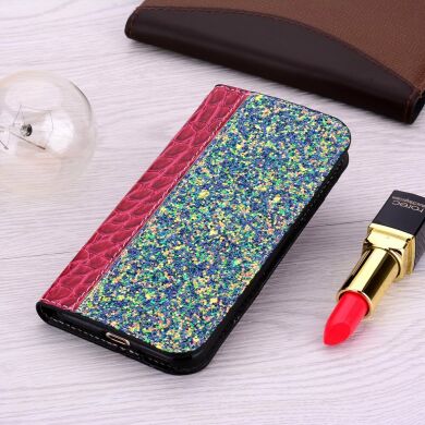 Чехол-книжка Deexe Glittery Crocodile для Samsung Galaxy A40 (А405) - Red