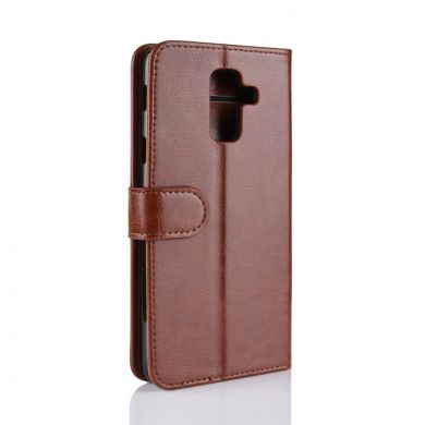 Чохол-книжка Deexe Wallet Style для Samsung Galaxy A6+ 2018 (A605), Brown