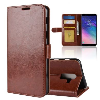 Чохол-книжка Deexe Wallet Style для Samsung Galaxy A6+ 2018 (A605), Brown