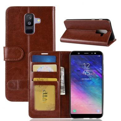Чохол-книжка Deexe Wallet Style для Samsung Galaxy A6+ 2018 (A605), Brown