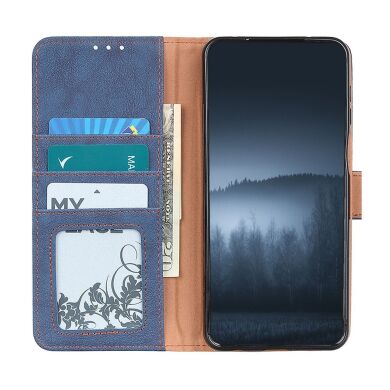 Чехол-книжка KHAZNEH Retro Wallet для Samsung Galaxy A02 (A022) - Blue