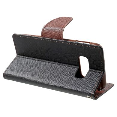 Чохол-книжка MERCURY Fancy Diary для Samsung Galaxy S10e - Black / Brown