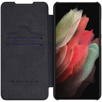 Чехол-книжка NILLKIN Qin Series для Samsung Galaxy S21 FE (G990) - Black