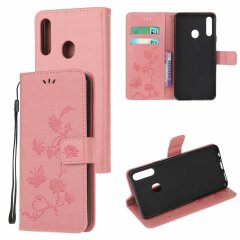Чехол UniCase Butterfly Pattern для Samsung Galaxy A20s (A207) - Pink