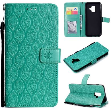 Чехол UniCase Leaf Wallet для Samsung Galaxy A6 2018 (A600) - Cyan