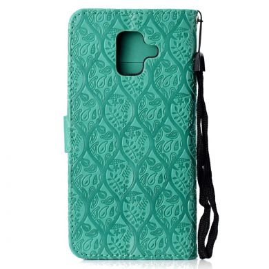 Чехол UniCase Leaf Wallet для Samsung Galaxy A6 2018 (A600) - Cyan