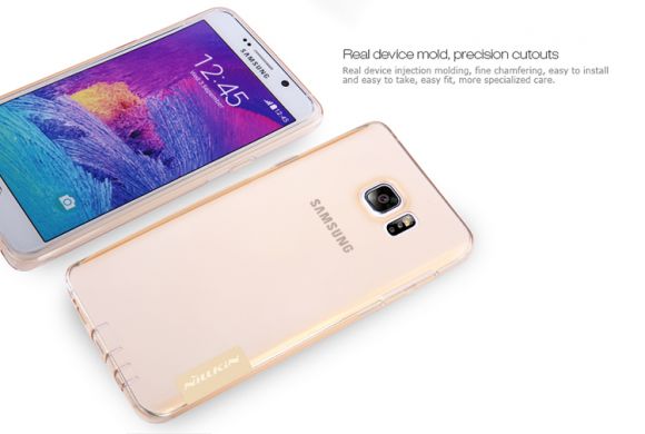 Силіконова накладка NILLKIN Nature TPU для Samsung Galaxy Note 5 (N920), серый