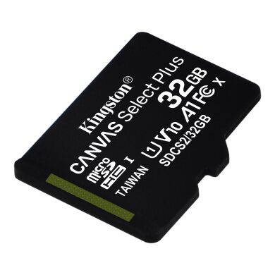Карта памяти Kingston microSDHC 32GB Canvas Select Plus C10 UHS-I R100MB/s - Black