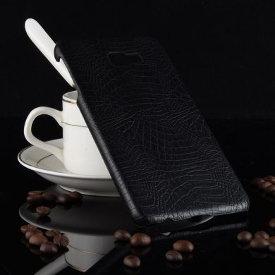 Пластиковий чохол Deexe Croco Style для Samsung Galaxy J4+ (J415) - Black