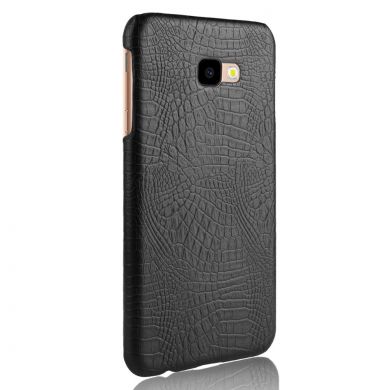 Пластиковый чехол Deexe Croco Style для Samsung Galaxy J4+ (J415) - Black