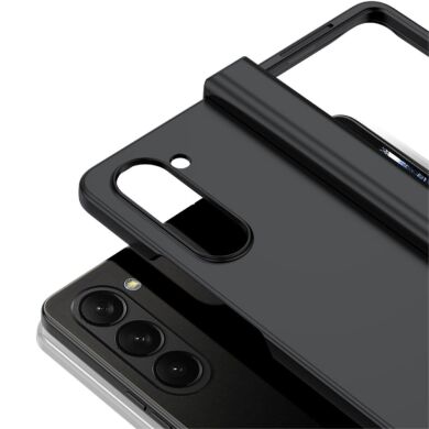Пластиковый чехол Deexe Hinge Case для Samsung Galaxy Fold 6 - Black