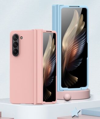 Пластиковый чехол Deexe Hinge Case для Samsung Galaxy Fold 6 - Pink