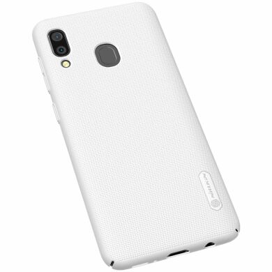 Пластиковий чохол NILLKIN Frosted Shield для Samsung Galaxy A30 (A305) - White