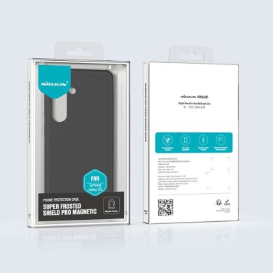 Пластиковый чехол NILLKIN Frosted Shield Pro Magnetic для Samsung Galaxy S24 Plus - Black