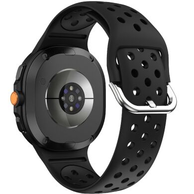 Ремешок Deexe Dual Color для Samsung Galaxy Watch 8 (40/44mm) / 8 Classic - Black