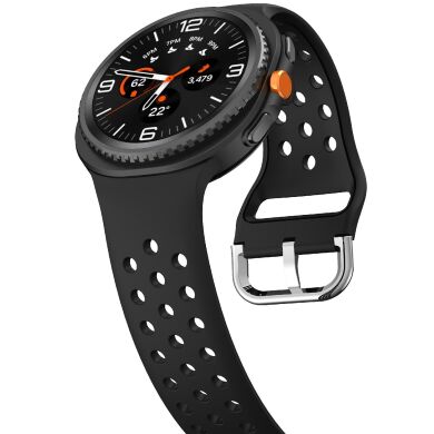 Ремешок Deexe Dual Color для Samsung Galaxy Watch 8 (40/44mm) / 8 Classic - Black