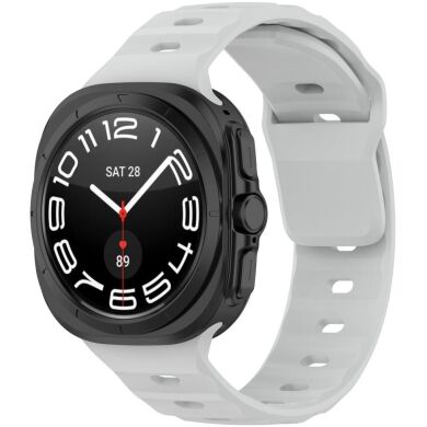 Ремінець Deexe Sport Series для Samsung Galaxy Watch Ultra (47mm) - Light Grey