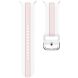 Ремешок Deexe Sport Strap для Samsung Galaxy Watch 8 (40/44mm) / 8 Classic - White / Pink. Фото 5 из 6