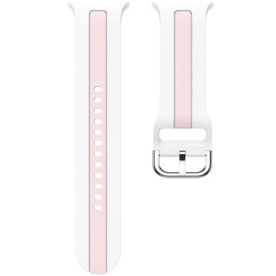 Ремешок Deexe Sport Strap для Samsung Galaxy Watch 8 (40/44mm) / 8 Classic - White / Pink