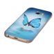 Силиконовый (TPU) чехол Deexe LumiCase для Samsung Galaxy A3 2017 (A320) - Blue Butterfly. Фото 3 из 5
