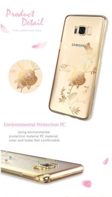 Пластиковый чехол KINGXBAR Diamond Series для Samsung Galaxy S8 (G950) - Rose Pattern