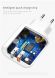 Сетевое зарядное устройство BASEUS Bojure Series (2USB, 1xQuickCharge QC3.0 23W) - White. Фото 9 из 18