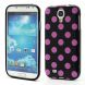 Силиконовая накладка Deexe Dot Style для Samsung Galaxy S4 (i9500) - Purple. Фото 1 из 4