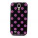 Силиконовая накладка Deexe Dot Style для Samsung Galaxy S4 (i9500) - Purple. Фото 2 из 4
