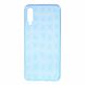 Силиконовый чехол Deexe 3D Diamond Texture для Samsung Galaxy A70 (A705) - Blue